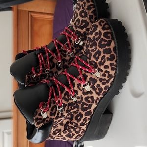Leopard Print Boots
